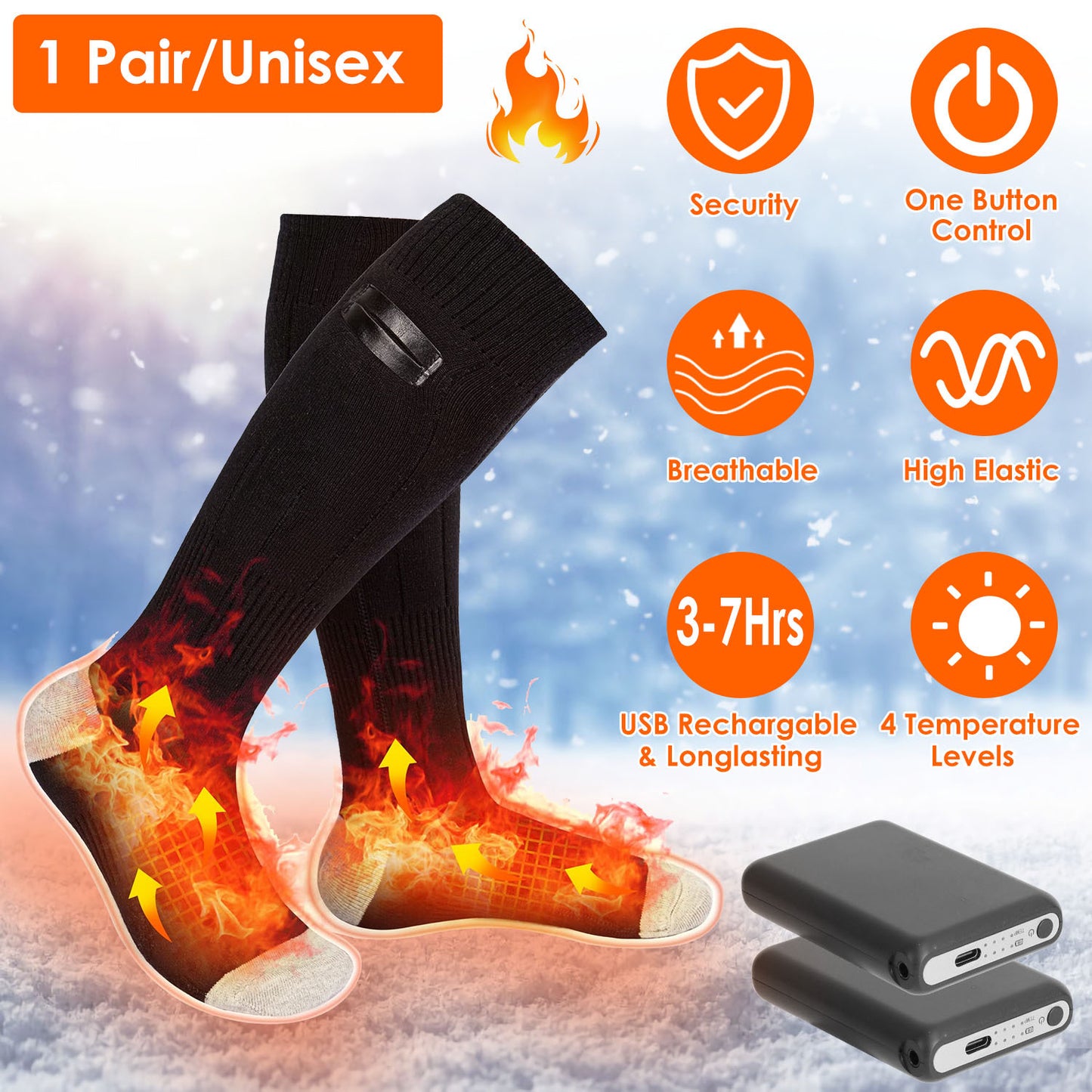 Electric Heated Socks